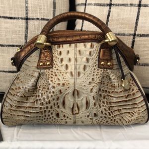 Vintage Brahmin Lisa Satchel in Moonlight Tricolor